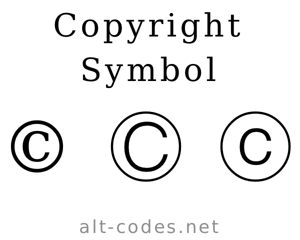 ℗ ⓒ Copyright Symbol
