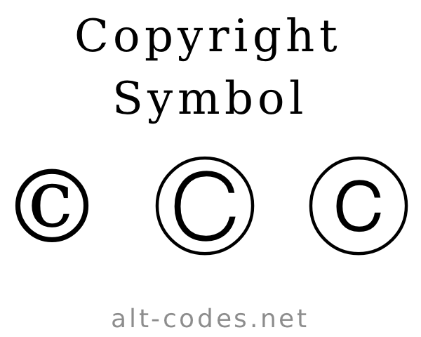 Copyright symbol windows